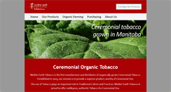 Desktop Screenshot of motherearthtobacco.com