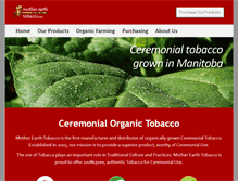 Tablet Screenshot of motherearthtobacco.com